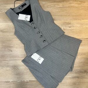Zara Charcoal Sleeveless Jumpsuit